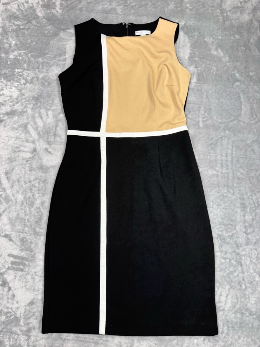 New York & Company Black and Tan Dress